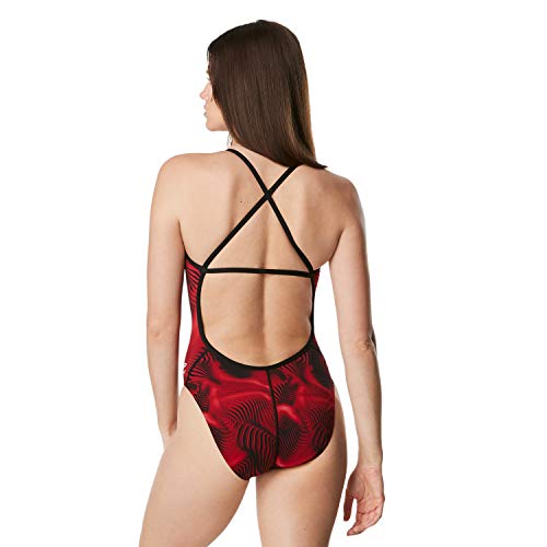 Speedo Women's Swimsuit One Piece ProLT Cross Back Printed Adult Team Colors
