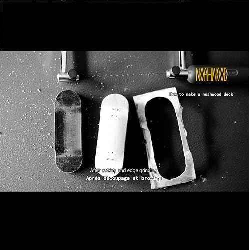 Handmade Fingerboard Deck 97x35.5mm 6-Layer Color Maple Pro Deep Concave Creative Design Mini Skateboard (X-Sport)