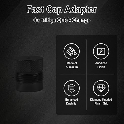 CO₂ Adapter for BYRNA LE/SD/EP/HD/XL - Quick Replace Cylinder Fitting - Black