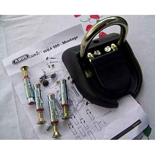 ABUS 110 cm Length / 9 mm Diameter Granite City 1010 Chain Lock,
