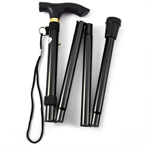 Folding Lightweight Walking Sticks, Adjustable Trekking Poles with Rubber Tips for Outdoor Camping hikes