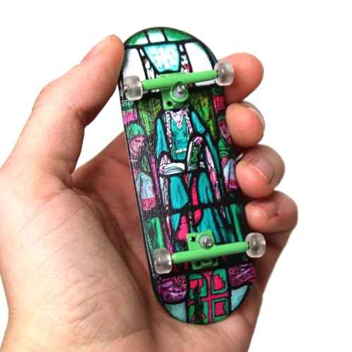 Teak Tuning Heat Transfer Graphic 34mm Fingerboard Complete - Queen Margaret Stained Glass Edition