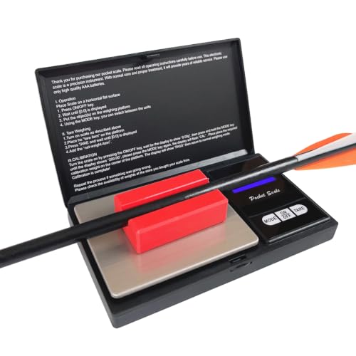 Digital Arrow Grain Scale for Archery with Backlight LCD, High Precision, Portable