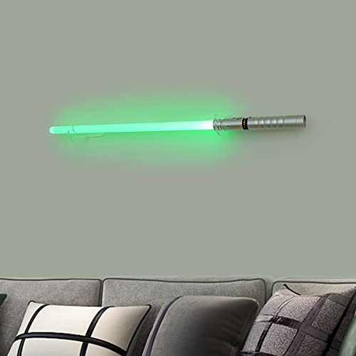 Lightsaber Wall Mount Stand - Transparent Acrylic Display Bracket for Swords (2 Sets)