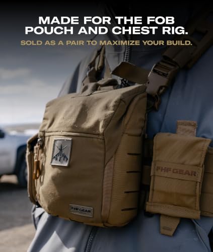 Coyote Brown Modular MOLLE Accessory Panel for Bino Harness & Chest Rigs