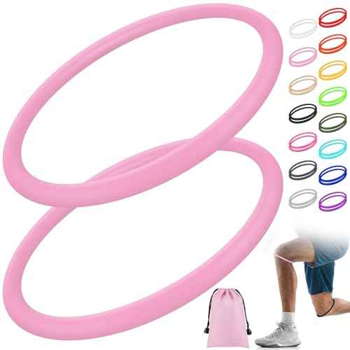 Silicone Patella Knee Band for Basketball Patella Tendon Support Knee Pain Running Tendon Brace Support Strap(2,Pink,M)