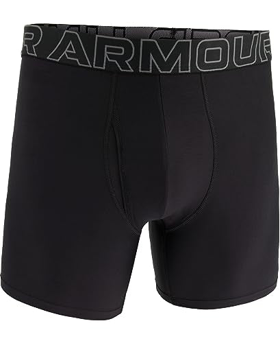 Under Armour Men's Performance Tech Brief Underwear 6-Inch Inseam Black Large