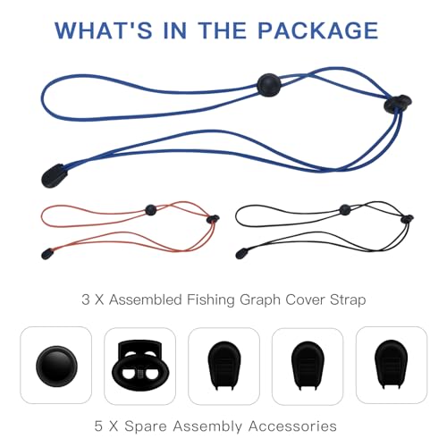 Fishing Graph Cover Straps - Secure Your Fish Finder Screen During Travel