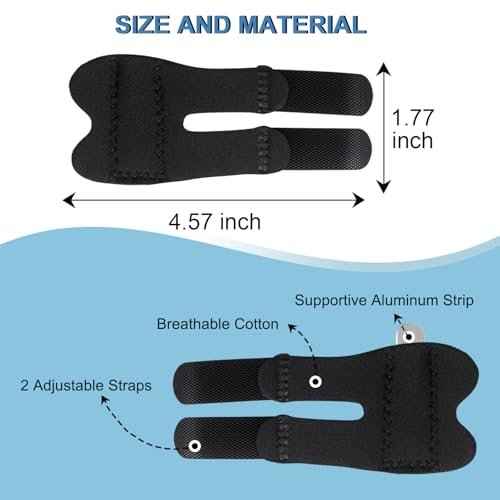 5Pcs Thumb Splints, Trigger Finger Splint, Finger Brace for Arthritis, Straightening, Broken, Finger Support Fits Thumb - Middle - Ring - Index - Pinky Fingers