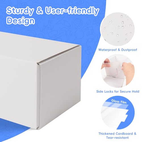 Sleeved-Size Bulk Card Storage Boxes 6-Pack Holds 3,600 Cards for Trading Card Collection