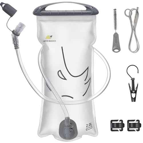 N NEVO RHINO Hydration Bladder 2L-3L,Water Reservoir for Hiking Backpack Leak Proof Water Storage Bladder,BPA-Free Water Pouch Hydration Pack for Camping Cycling Running