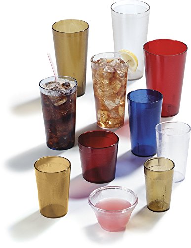 Stackable Plastic Tumbler 5oz Clear Pack of 24 Kitchen Drinkware