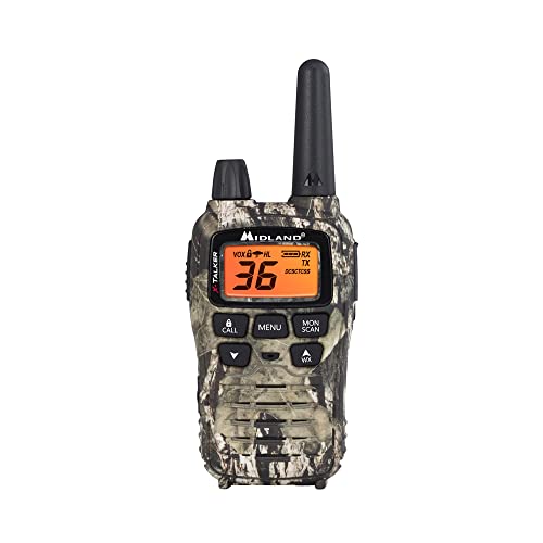 Midland¢ç - T75VP3 - 36 Channel FRS Two-Way Radio - Long Range Walkie Talkie, 121 Privacy Codes, & NOAA Weather Scan + Alert - Mossy Oak Camo - Set of 2