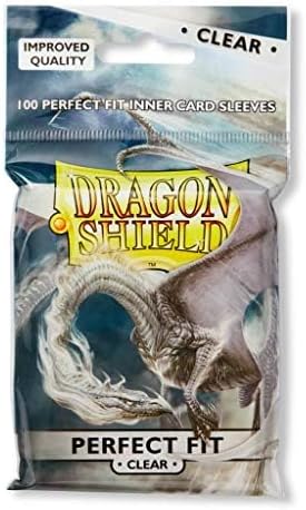 2 Packs Dragon Shield Inner Sleeve Clear Standard Size 100 ct Card Sleeves Individual Pack