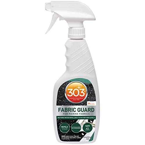 303 Products Marine Fabric Guard ? Water Repellent & Stain Shielding Fabric Spray, Safe for All Outdoor Upholstery, Simple & Easy to Use, Protectant Spray for Boats, 16oz (6 Pack)
