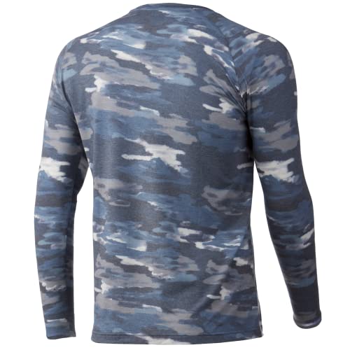 HUK Men's Waypoint Long Sleeve Performance T-Shirt +50 UPF