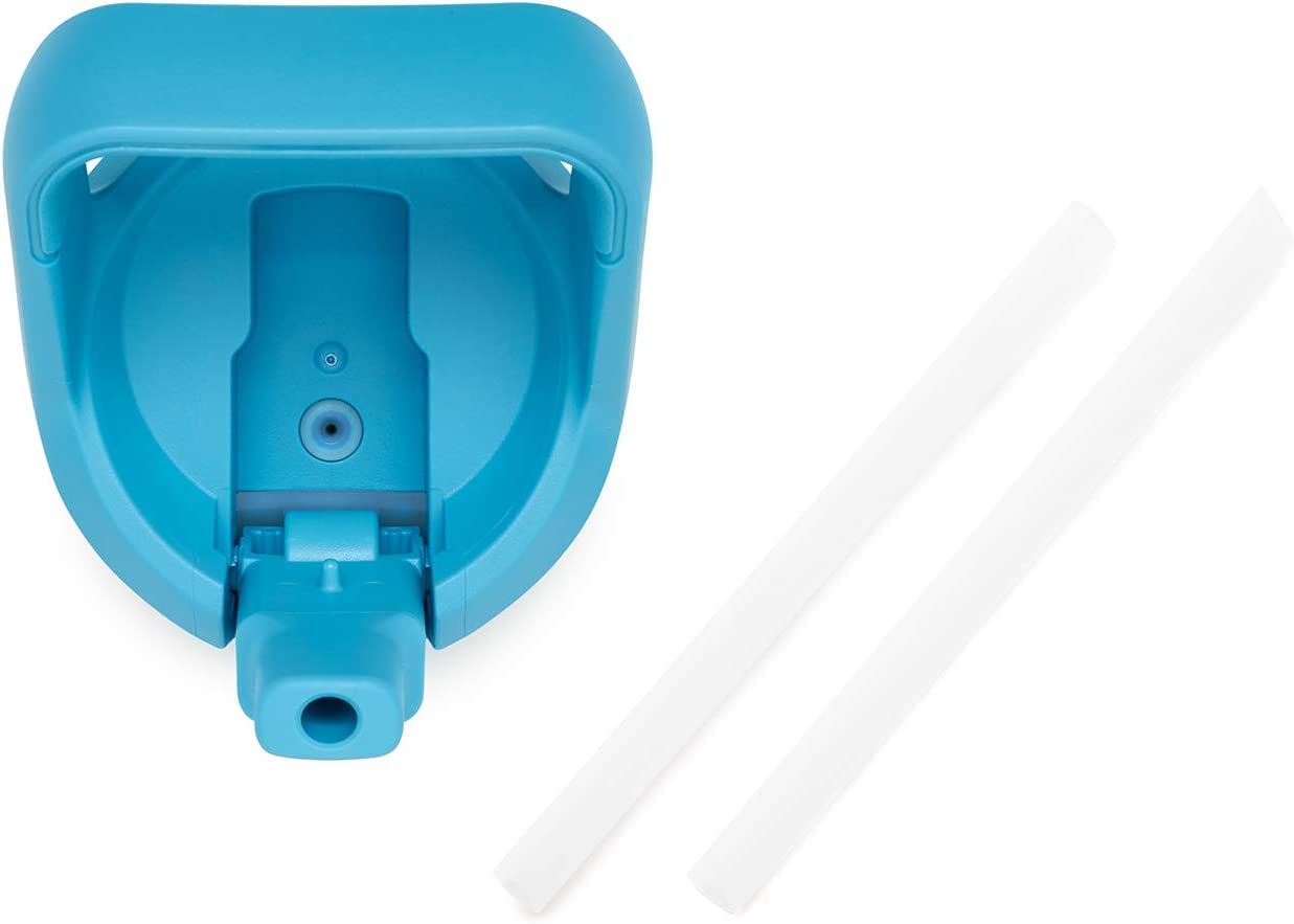 YETI Rambler Jr. 12 oz Kids Bottle, with Straw Cap, Reef Blue