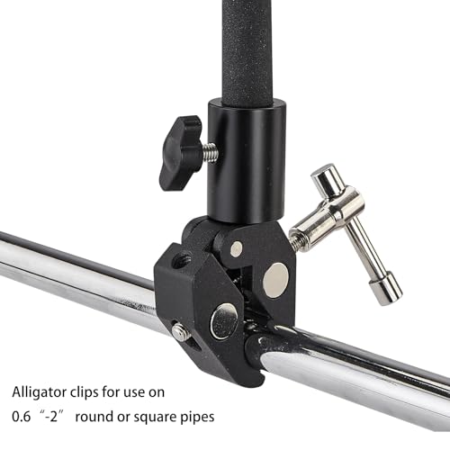 Diving Flag with Adjustable Telescopic Flag Pole - Red & White with Alligator Clip - Fits 0.6-2 Inch Round & Square Rails - Variation: Red White / Diving Flag with Alligator Clip
