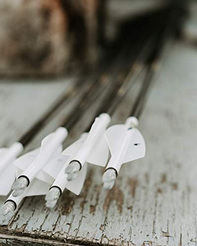 TAC Vanes Arrow Wraps White 4.25 x 1.0 inches Pack of 13 Archery Accessories