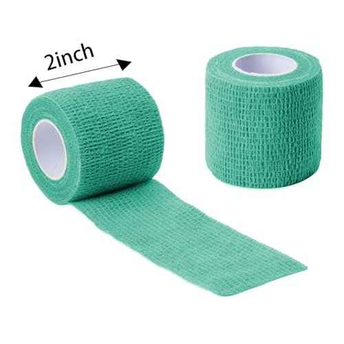 32 Rolls Self Adhesive Bandage Wrap 2 inch Cohesive Bandage Wrap Stretch Bandages Wraps Tape Colorful Elastic Self-Adherent Tape for Wrist Ankle Sports Swelling Sprains