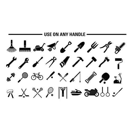 Silicone Rubber Grip Wrap for Tool Handles, Fitness and Sports Equipment - 1.7mm Thick