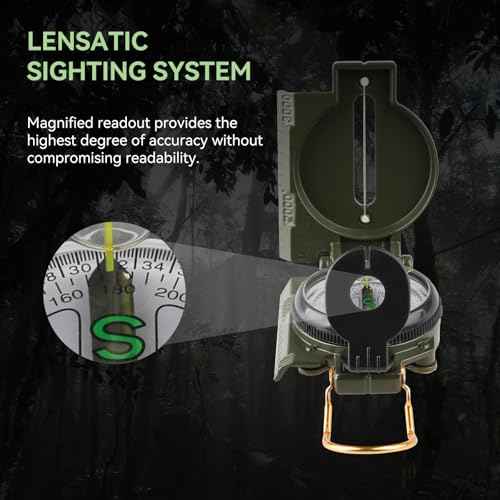 Compass Hiking Survival, Wilderness Survival Compass for Kids- Magnetic Gear Set Navigation Map- Backpacking Camping Hunting Survival