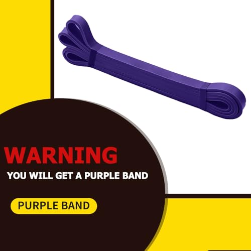 Purple Resistance Band for Fitness & Workout, Latex Pull-up Exercise Bands