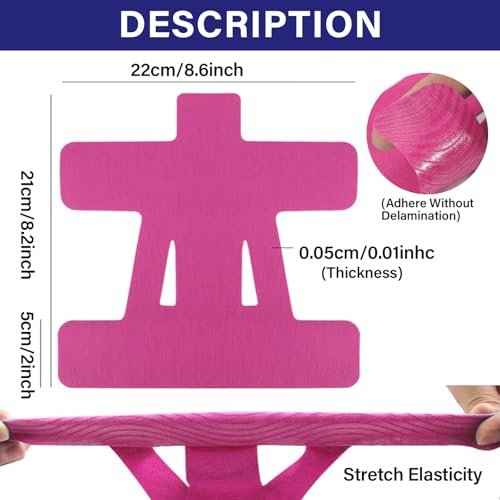 12 PCS Kinesiology Tape for Shoulder,Shoulder Pain Relief Tape, Original Cotton Knee Pain Relief Tape, Flexible and Durable Athletic Tape for Pain Support and Muscle Movement