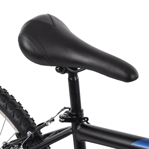 Huffy Stone Mountain Mens 26 Inch Mountain Bike, Matte Black Frame, 21-Speed Shimano Twist Shifting, Front Suspension, Comfort Saddle | 20"/24"/26" Sizes, 6-21 Speeds, Dual Suspension Available |