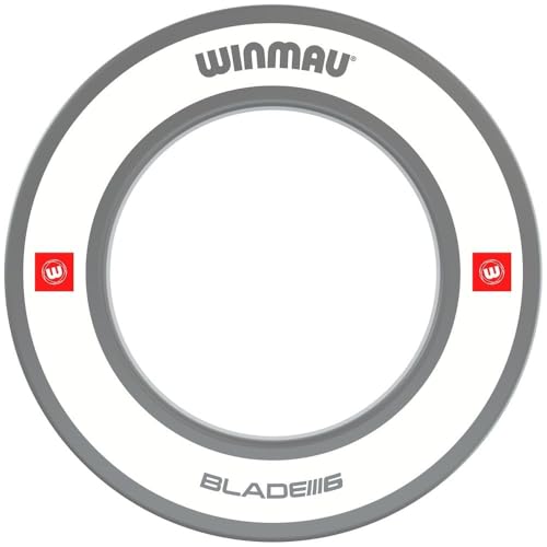 Winmau Dart Board Surround Ring - Pro Line 1.0 & 2.0 Red, Blue, Black & White Dartboard Surround - Backboard Wall Protector