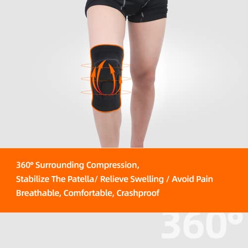 Unisex Volleyball Knee Pads for Dancers & Athletes - Black, Medium