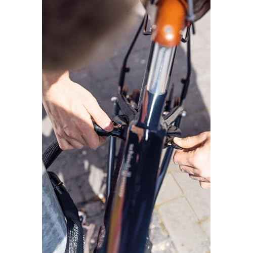 ABUS Frame Lock Insert Chain IvyTex Adaptor Chain 6KS - Bicycle Lock with Dirt and Moisture Repellent Cover - 6 mm Strong Chain - Black