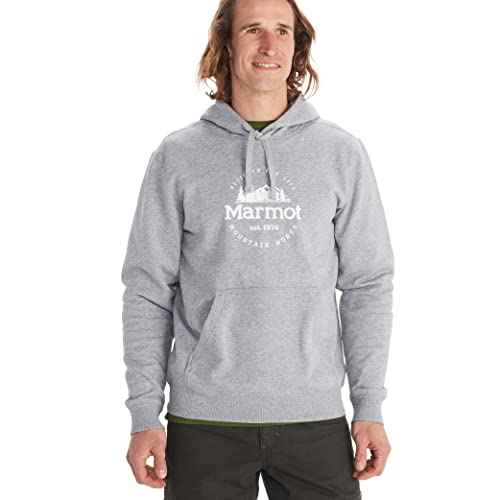 Marmot Men's Culebra Peak Hoody - Hooded Midweight Pullover Fleece Sweatshirt with Screen Printed Graphic and Kangaroo Pocket