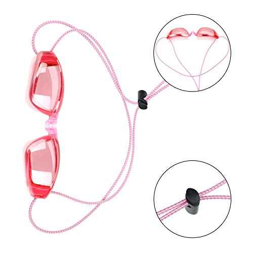 Frienda 10 Sets Goggle Bungee Straps for Swim,Adjustable Replacement Bungee Cord Swimming Goggle Strap with Lock Clamp