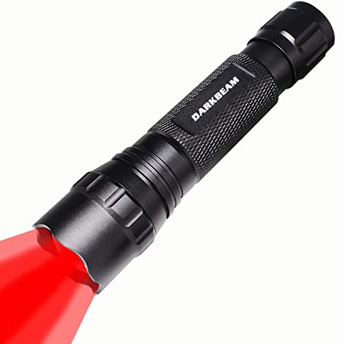 501B-S Red Light Flashlight Tactical LED Zoomable Power Rechargeable