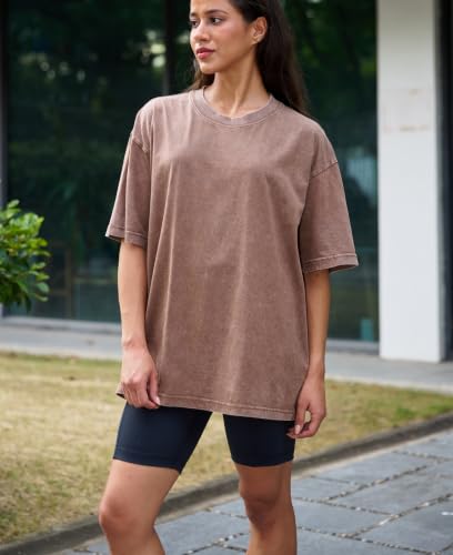 Men's Oversized Heavy Cotton Summer T-Shirts Set - Large Black Gray Coffee