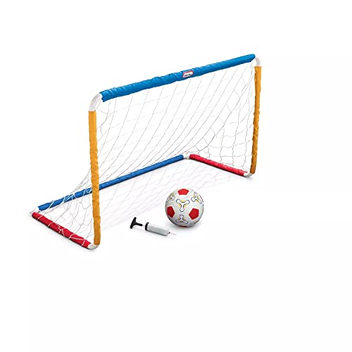 Kids Soccer Goal Set with Ball and Pump - Outdoor Backyard Play