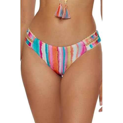 Lucky Brand Women's Porto Covo Tab Side Hipster Bikini Bottom, Swimwear Separates