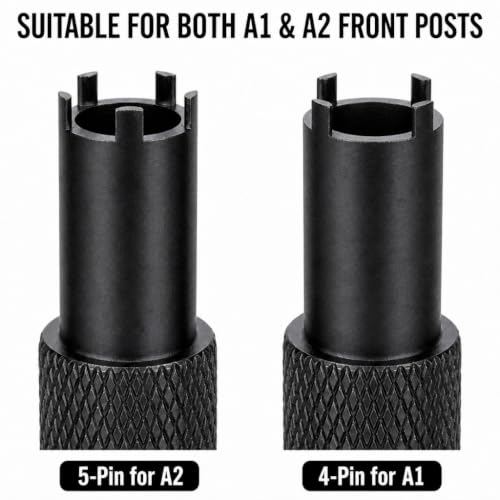 Front Sight Adjustment Tool for A1 & A2 Iron Sights CNC Steel with Rubber Cover