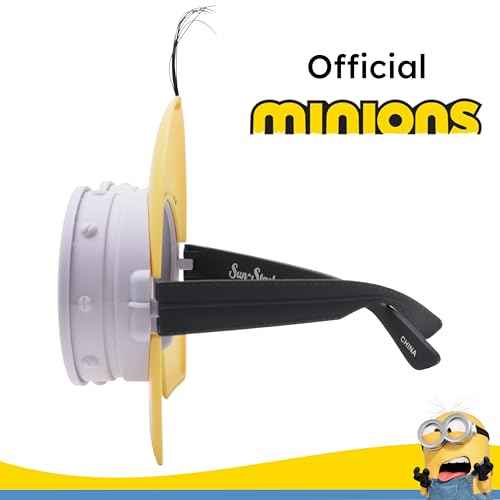 Sun-Staches Minions Costume Accessories | Official Minions Goggles, Hat, Gloves | One Size Fits Most