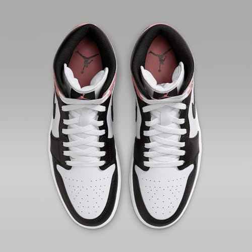 AIR JORDAN 1 MID "WHITE/BLACK-RUST PINK"