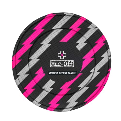 Neoprene Bike Disc Brake Cover with Bolt - Pink & Black, Protects & Shields
