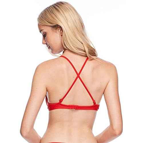 Body Glove Women's Standard Smoothies Greta Solid Molded Cup Underwire Push Up Bikini Top