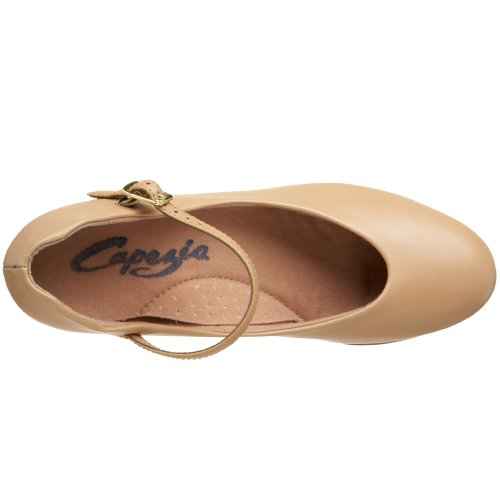 Capezio Women's Jr. Footlight Character Shoe,Caramel,9 M US