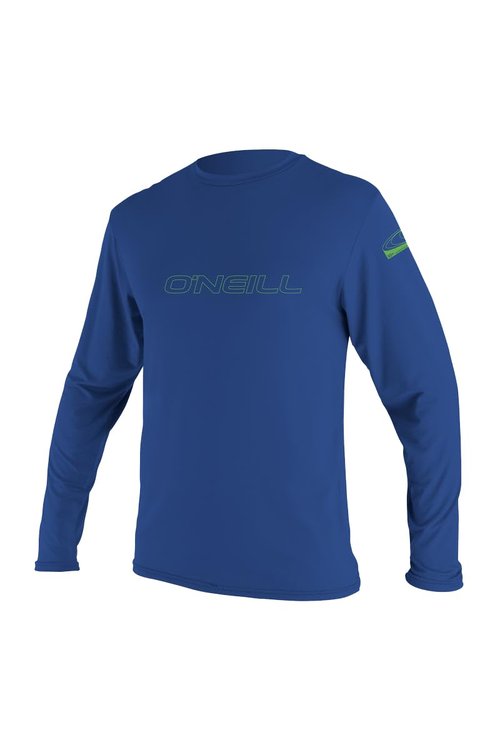 O'NEILL Unisex Child Youth Basic Skins 50+ L/S Sun Shirt Rash Guards, Pacific, 10 US