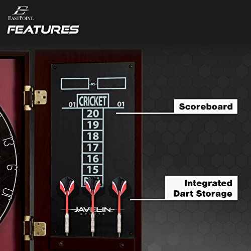 EastPoint Sports Belmont Bristle Dartboard and Cabinet Set