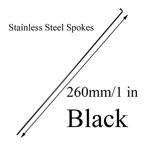 12pcs Bicycle Spokes 260mm 14G Stainless Steel for Mountain & Road Bikes