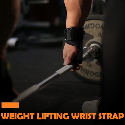 Weight Lifting Wrist Straps Leather Double Layer Adjustable Support Pair
