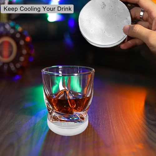 2 Packs Stainless Steel Ice Packs for Lunch Boxes - Reusable Quick Freeze Packs for Cooler, Bento, Lunch Bags - Long Lasting Cooling Ice Packs for Camping, Fishing, Picnics and Travel