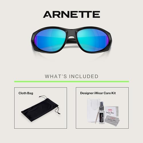ARNETTE Ilum 2.0 AN4342 Rectangle Sunglasses for Men +BUNDLE with ACCESSORY EYEWEAR KIT